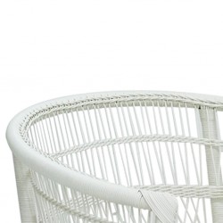 Malawi Armchair White With Cushion