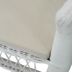 Malawi Armchair White With Cushion