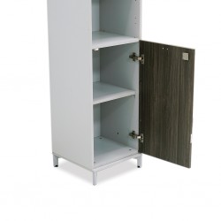 Burotime Holm Half Door Cabinet Grey & Ash Oak