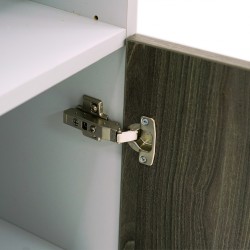 Burotime Holm Half Door Cabinet Grey & Ash Oak