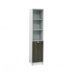 Burotime Holm Half Door Cabinet Grey & Ash Oak