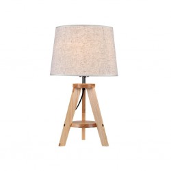 Table Lamp: 1xE27xMax.60W, Wood D25xH50 cm
