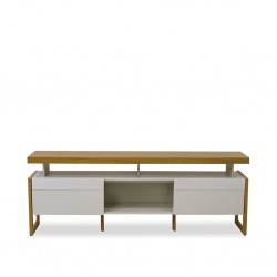 Esmeralda Low TV Cabinet Nature/Off White