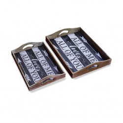 All of Me Wooden Tray 2 pcs B37-B40