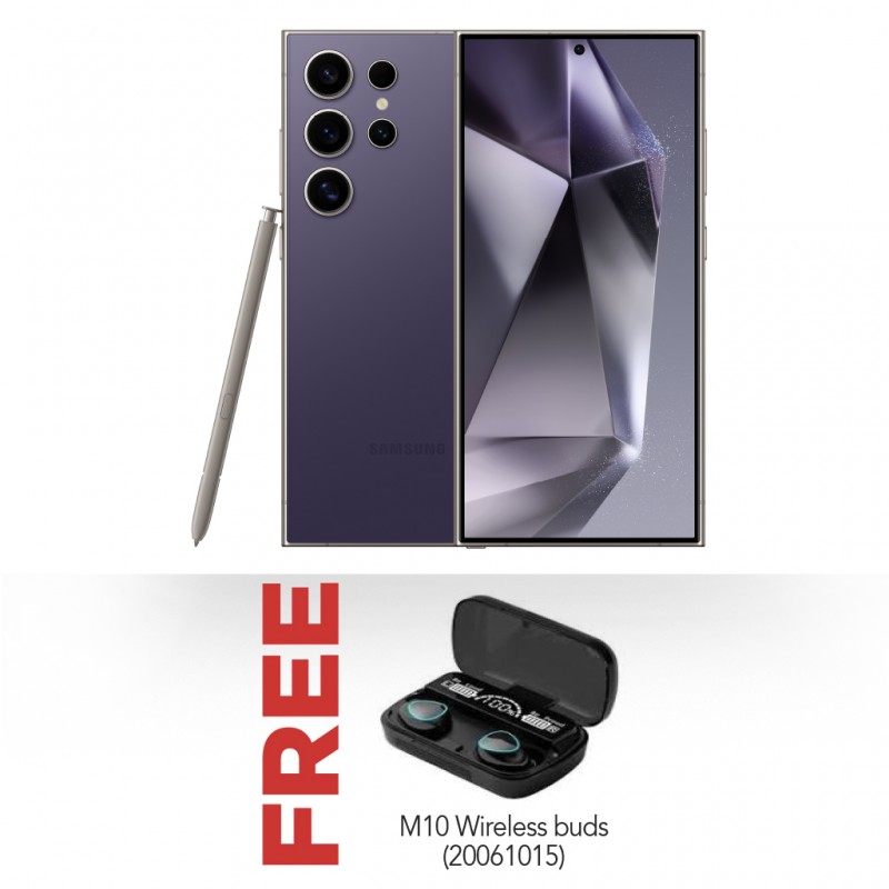 Samsung Galaxy S24 Ultra Violet Free M10 Wireless buds