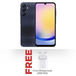 Samsung Galaxy A25 Black & Free I7mini Wireless buds