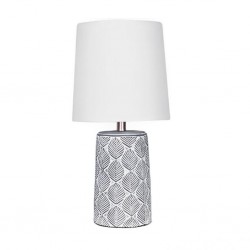 Ceramic Table Lamp With Leaf Patterns	In Antique Grey Finish Antique Grey - ML234514