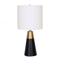 Metal Table Lamp In Brass & Black Finish ML234577