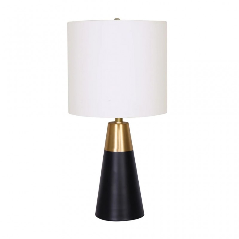Metal Table Lamp In Brass & Black Finish ML234577