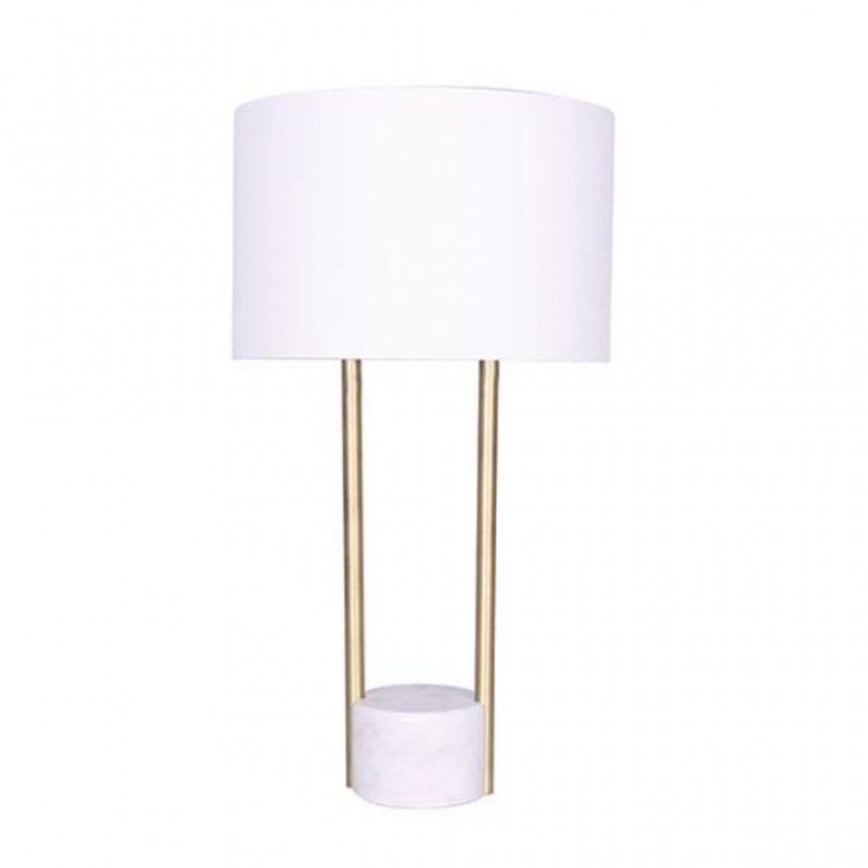 Marble Table Lamp With Brass Post ML2346