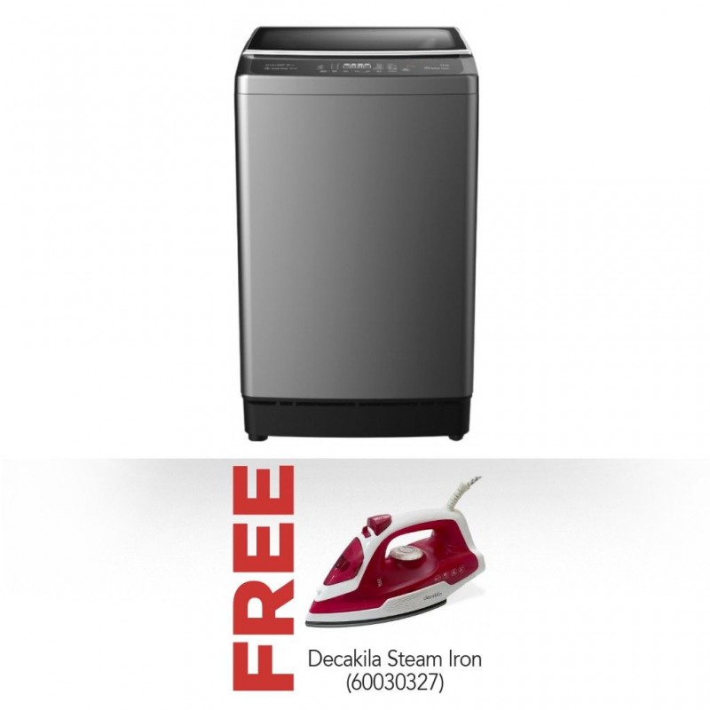 Hisense WTJA1102T Washing Machine & Free Decakila KEEN018L Dry Iron