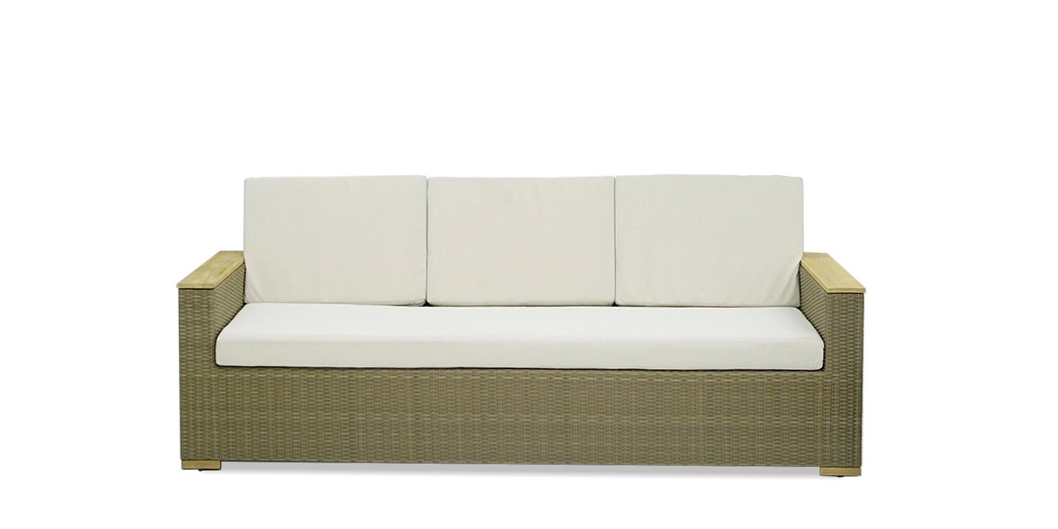 Havana Sofa 3+2+1 Frame Aluminium Synthetic Rattan With Cushion