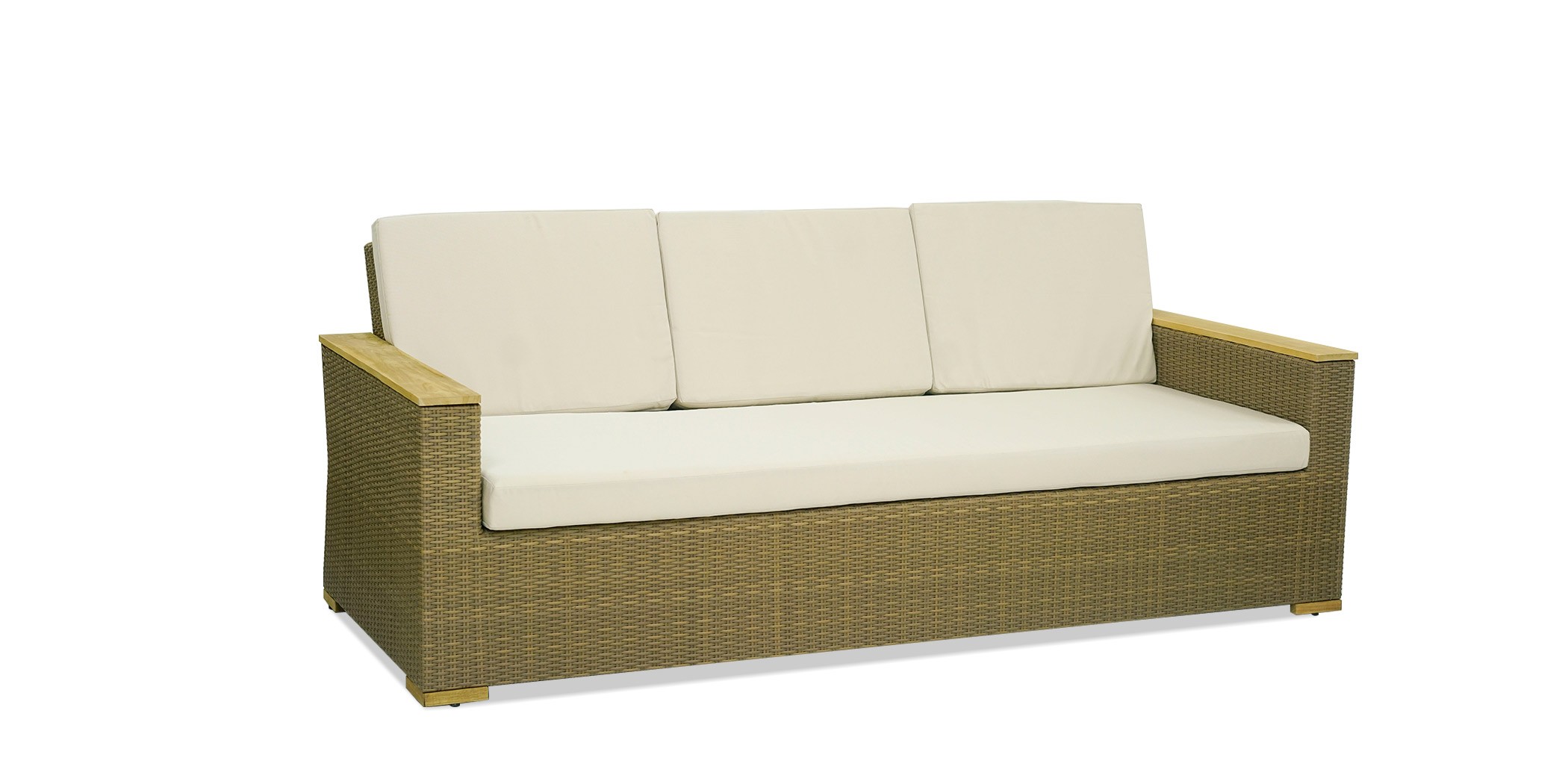 Havana Sofa 3+2+1 Frame Aluminium Synthetic Rattan With Cushion