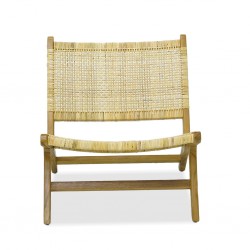 Roxy Chair Teak Wood Rattan With Armchair