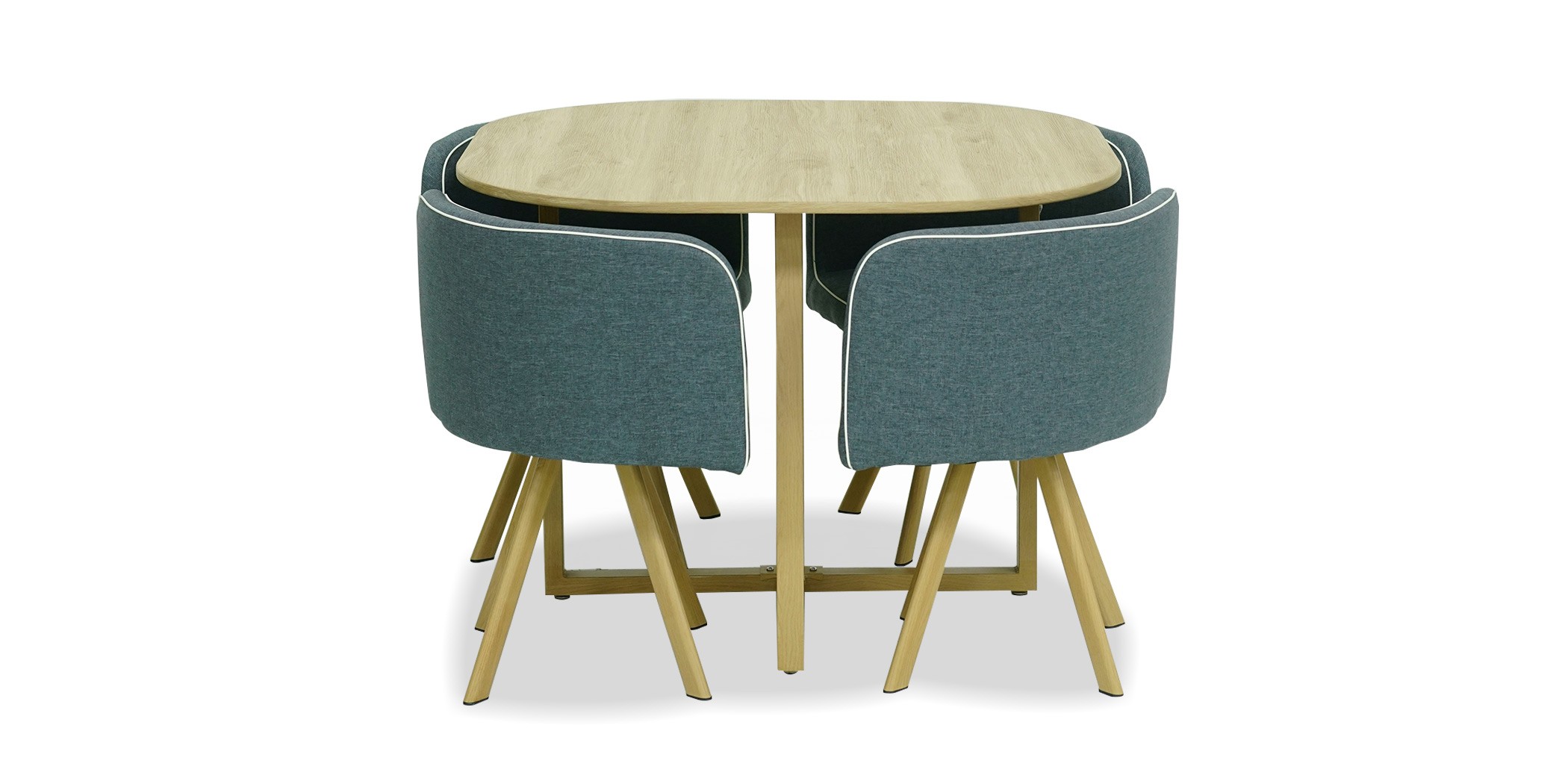 Graph Table And 4 Chairs MDF Top