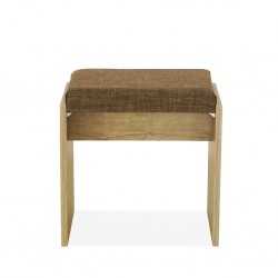 Elnora Dressing Table & Pouf Relic Oak & Warm White