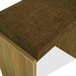 Elnora Dressing Table & Pouf Relic Oak & Warm White