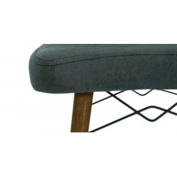 Alya Table and 6 chairs Grey fabric