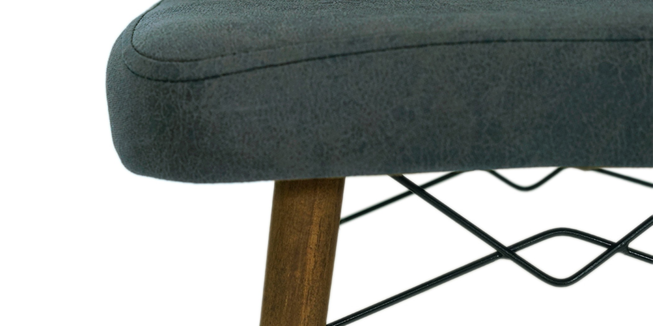 Alya Table and 6 chairs Grey fabric