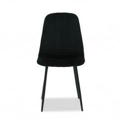 Apollo Dining Chair Black Velvet