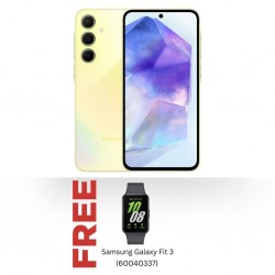 Samsung Galaxy A55 Yellow & Free Samsung Galaxy Fit 3