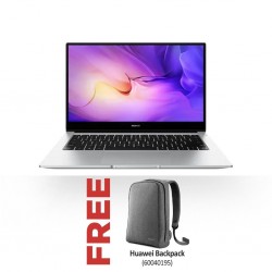 Huawei Matebook D 14 (11th Gen i5/8G/512GB) Mystic Silver and Free Huawei Backpack