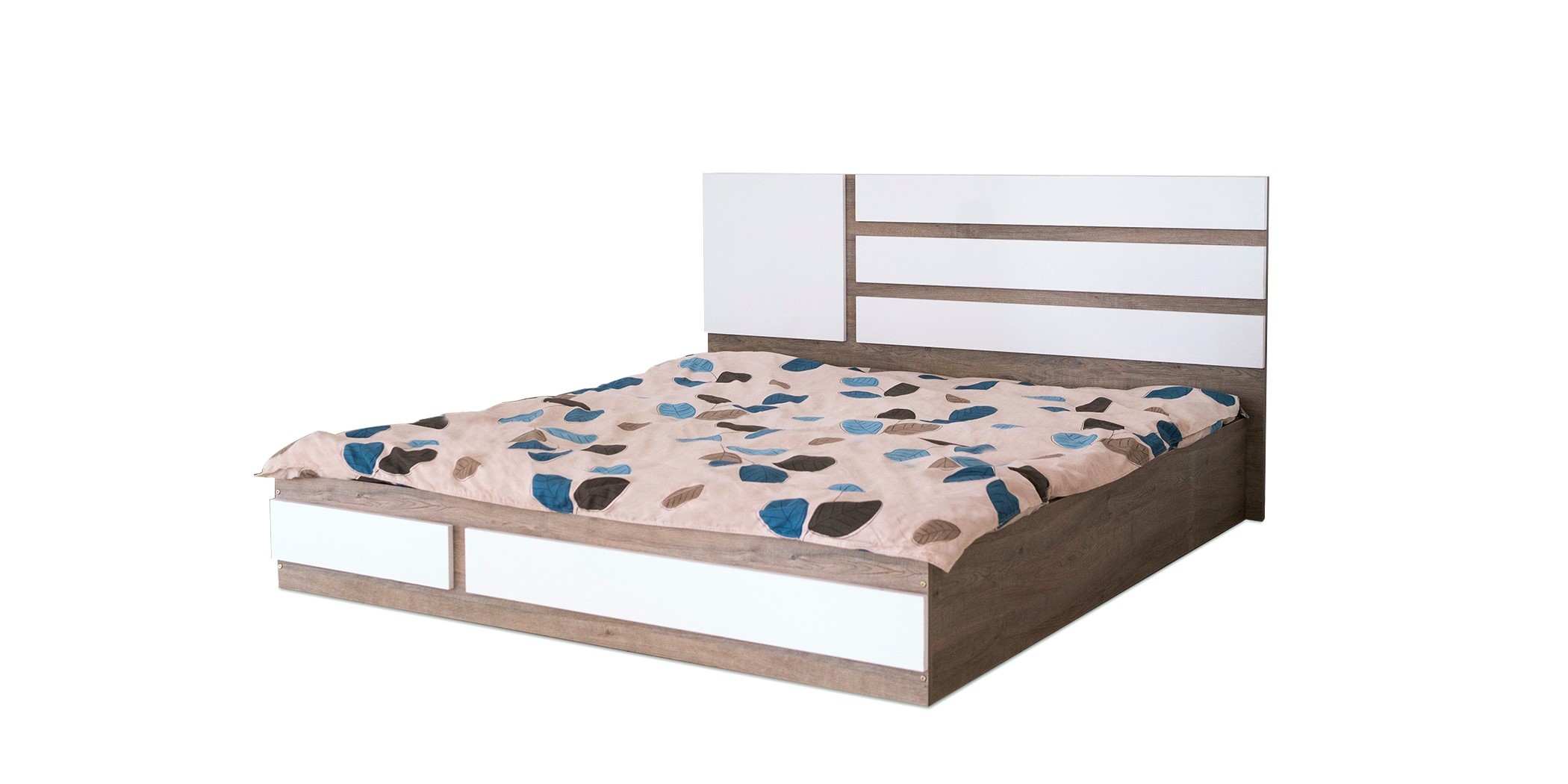 Elnora Bed 180x200cm Relic Oak & Warm White