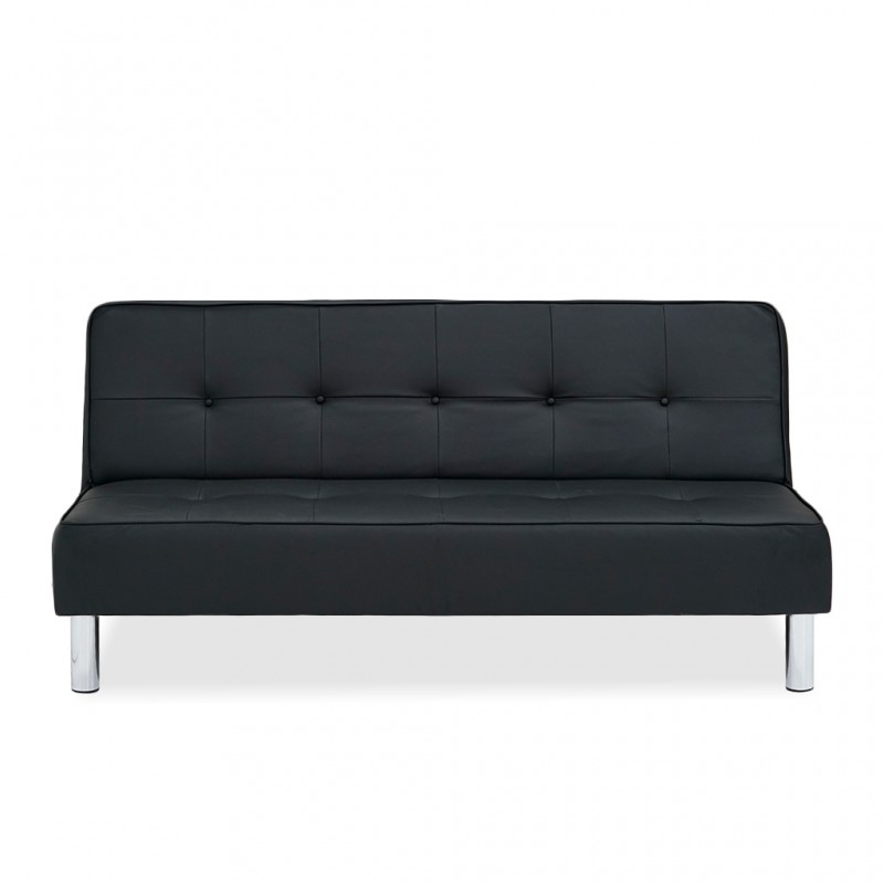 Dakor Sofa Bed Leather Gel Black