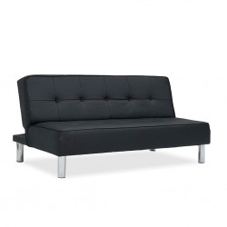 Dakor Sofa Bed Leather Gel Black