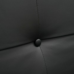 Dakor Sofa Bed Leather Gel Black
