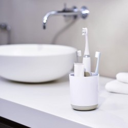 Joseph Joseph Duo 70567-JJ White Toothbrush Caddy "O"