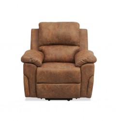 Horizon Single Recliner Black Col Fabric