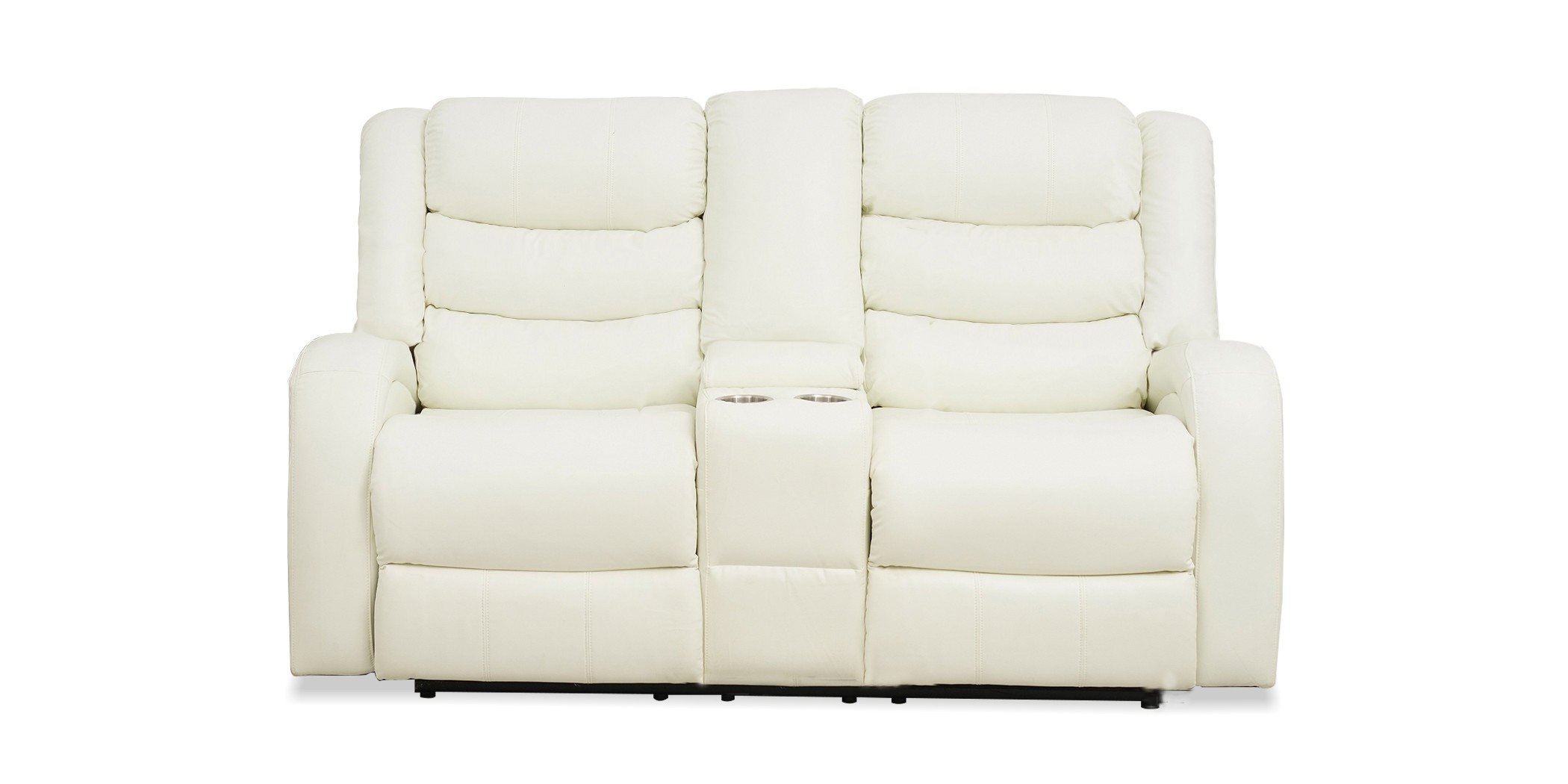 Veneto Sofa 3+2 in White Leather Gel