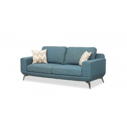 Dakota Sofa 3+2 in Blue Col Fab