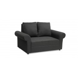 Lina Sofa 3+2+1 in Black Col Fab