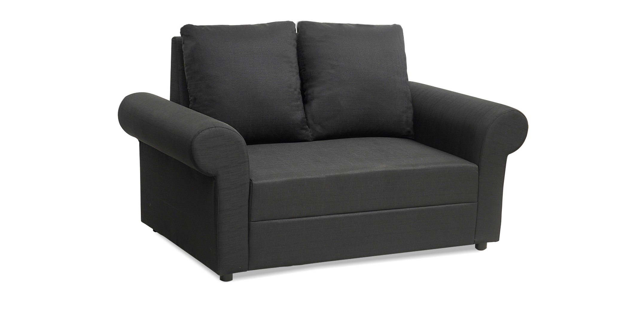 Lina Sofa 3+2+1 in Black Col Fab