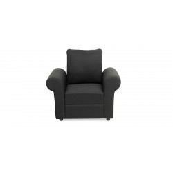 Lina Sofa 3+2+1 in Black Col Fab