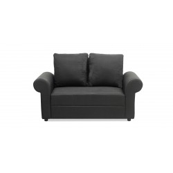 Lina Sofa 3+2+1 in Black Col Fab