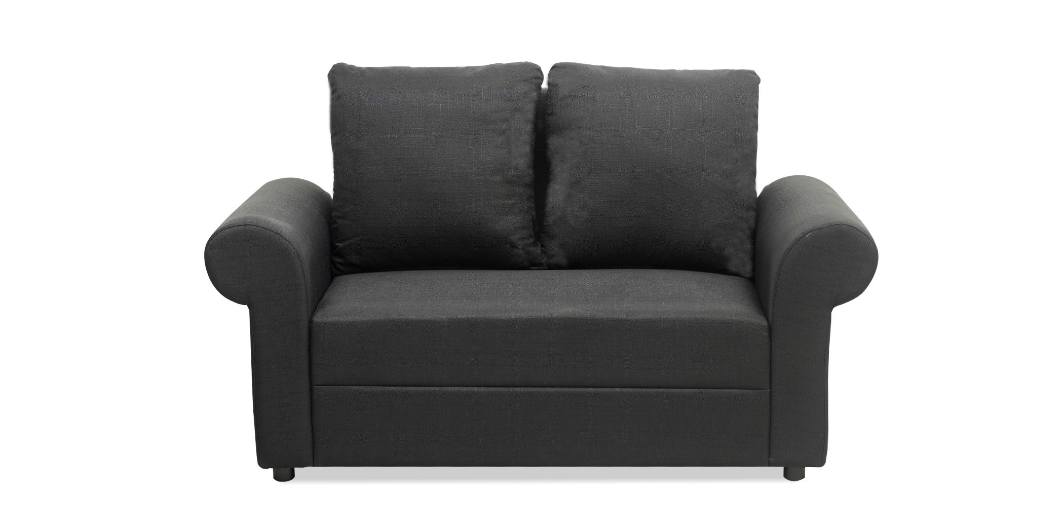 Lina Sofa 3+2+1 in Black Col Fab