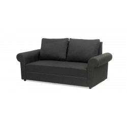 Lina Sofa 3+2+1 in Black Col Fab