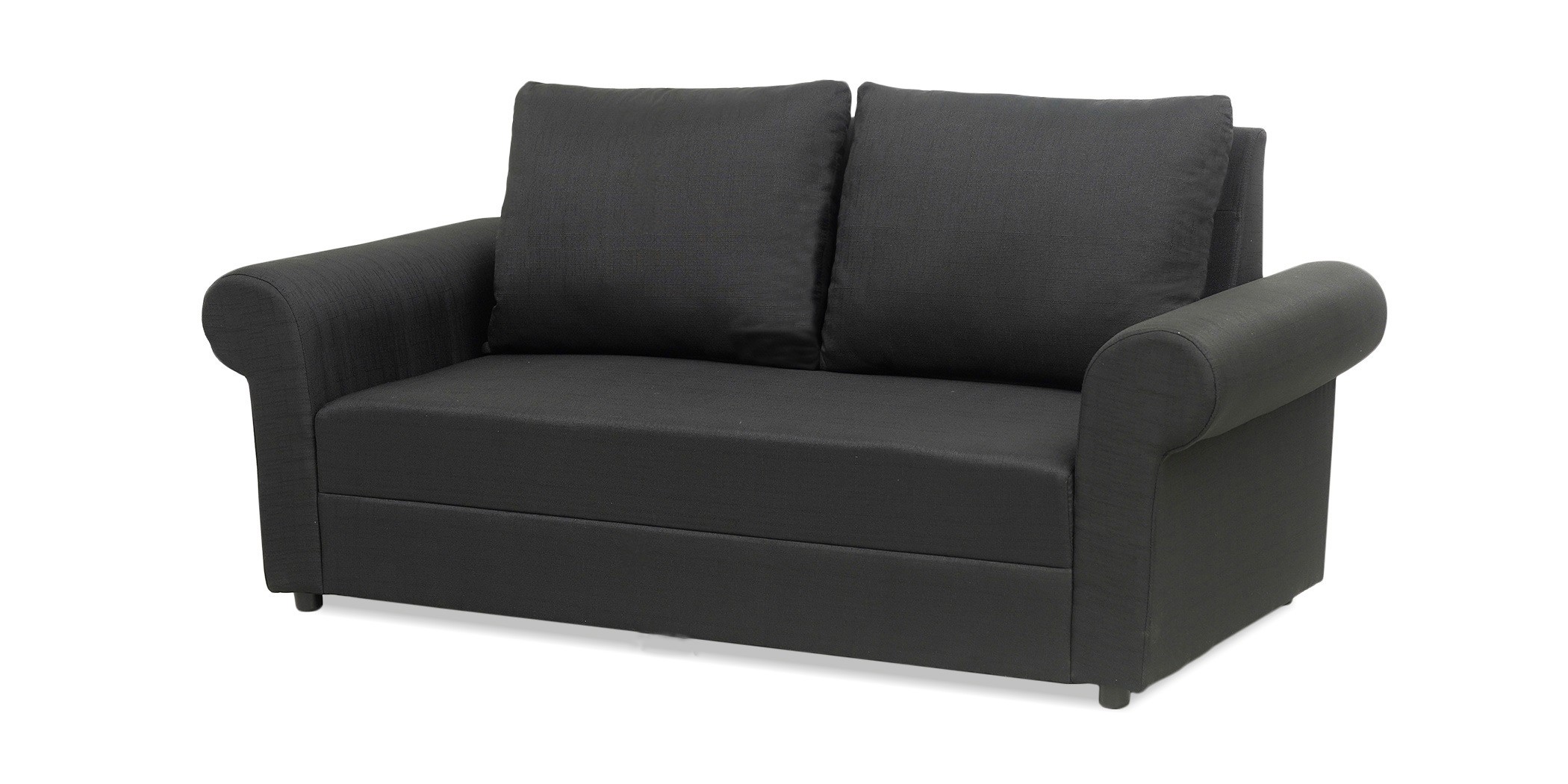 Lina Sofa 3+2+1 in Black Col Fab