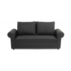 Lina Sofa 3+2+1 in Black Col Fab