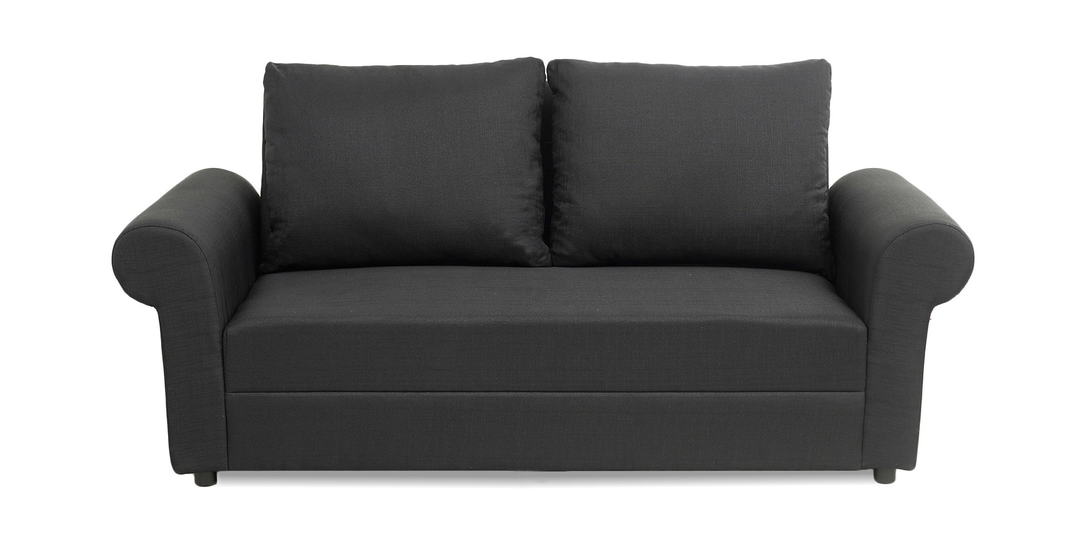 Lina Sofa 3+2+1 in Black Col Fab