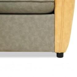 Asher 3 Seater Convertible Sofabed in Grey Col Fab