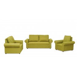 Lina Sofa 3+2+1 in Green Col Fab