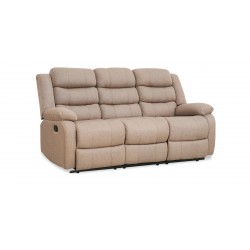 Tavana Recliner Sofa 3RR+2 Seater Brown Col Fabric