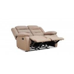 Tavana Recliner Sofa 3RR+2 Seater Brown Col Fabric