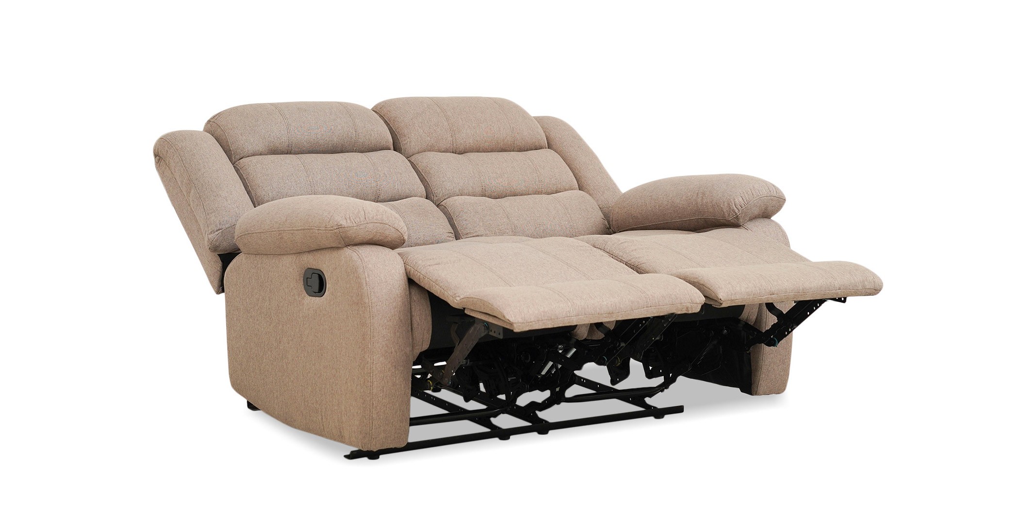 Tavana Recliner Sofa 3RR+2 Seater Brown Col Fabric