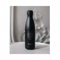 Qwetch QD3504 Black Loup 500ml S/S Water Bottle"O"