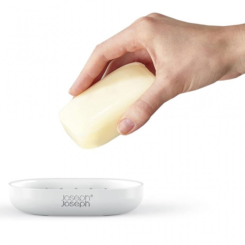 Joseph Joseph Duo 70565JJ White Quick Drain Soap Dish "O"